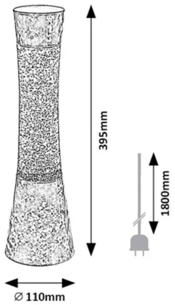 Rabalux 7026 - Lávalámpa MINKA 1xGY6,35/20W/230V kék