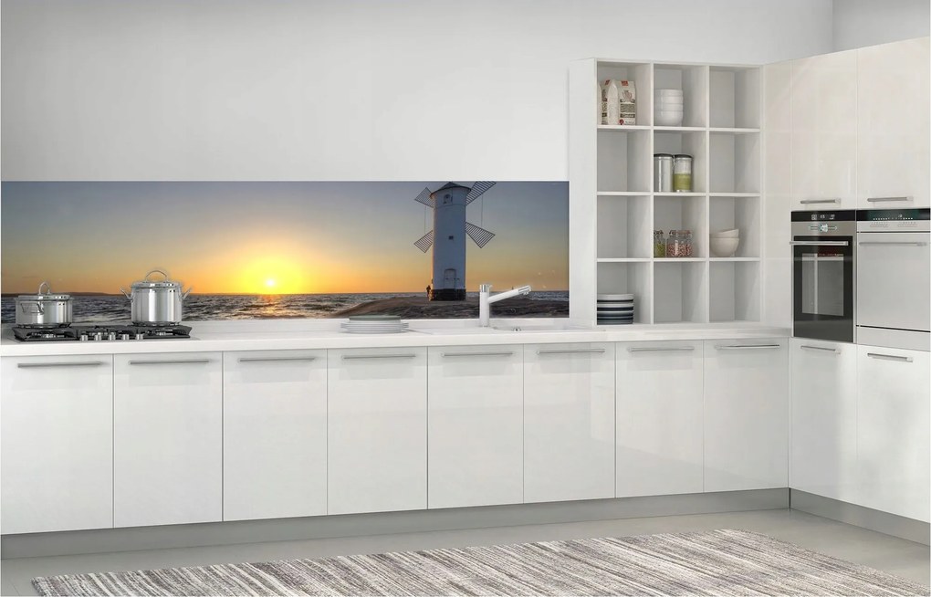 Flizelin fotótapéta Naplemente tenger tó malmok tájkép 250x60 +ragasztó