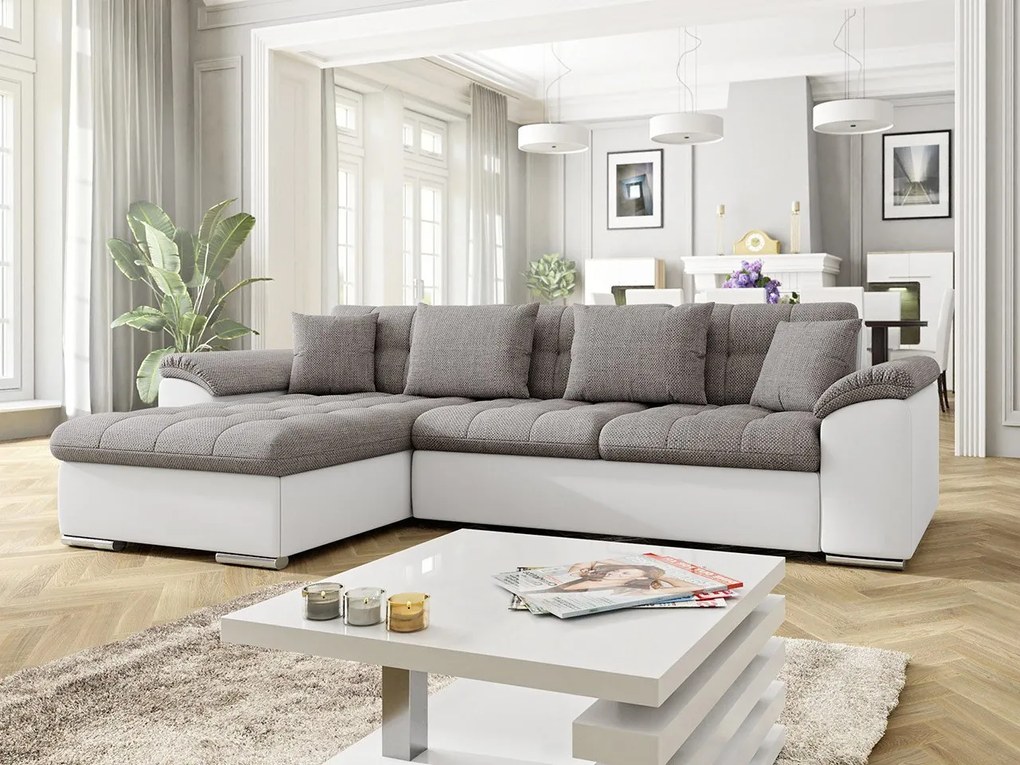 Sarok ülőgarnitúra Dante (B) (öko-bőr soft 017 + lawa 05). 1058508