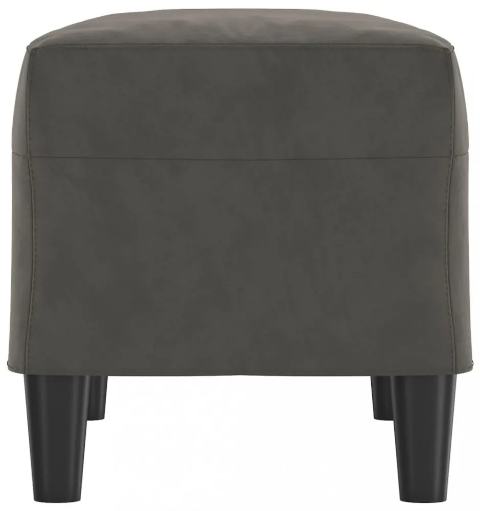 vidaXL sötétszürke bársony pad 70x35x41 cm