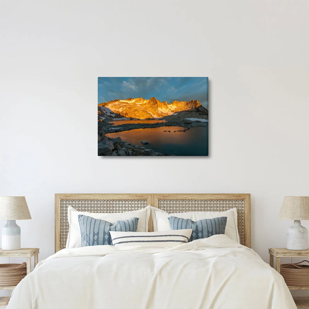 Egy hegyvidéki táj képe (70x50 cm)