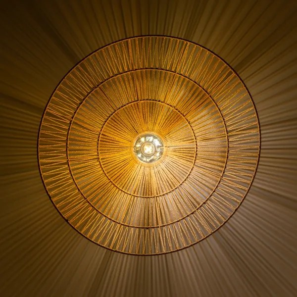 Brilagi - CERIA BOHO LED felületre szerelhető csillár, 1xE27/40W/230V, Ø 70 cm, barna