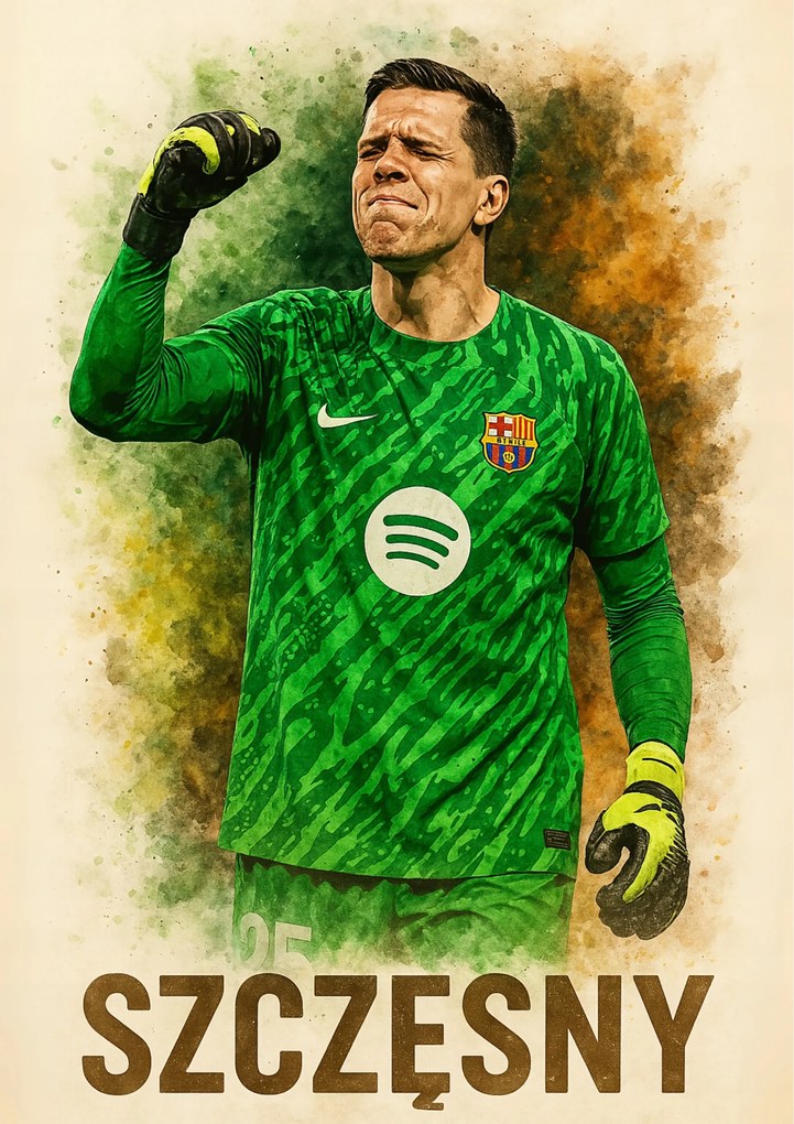 Labdarúgó poszter Wojciech Szczęsny 50x70 cm