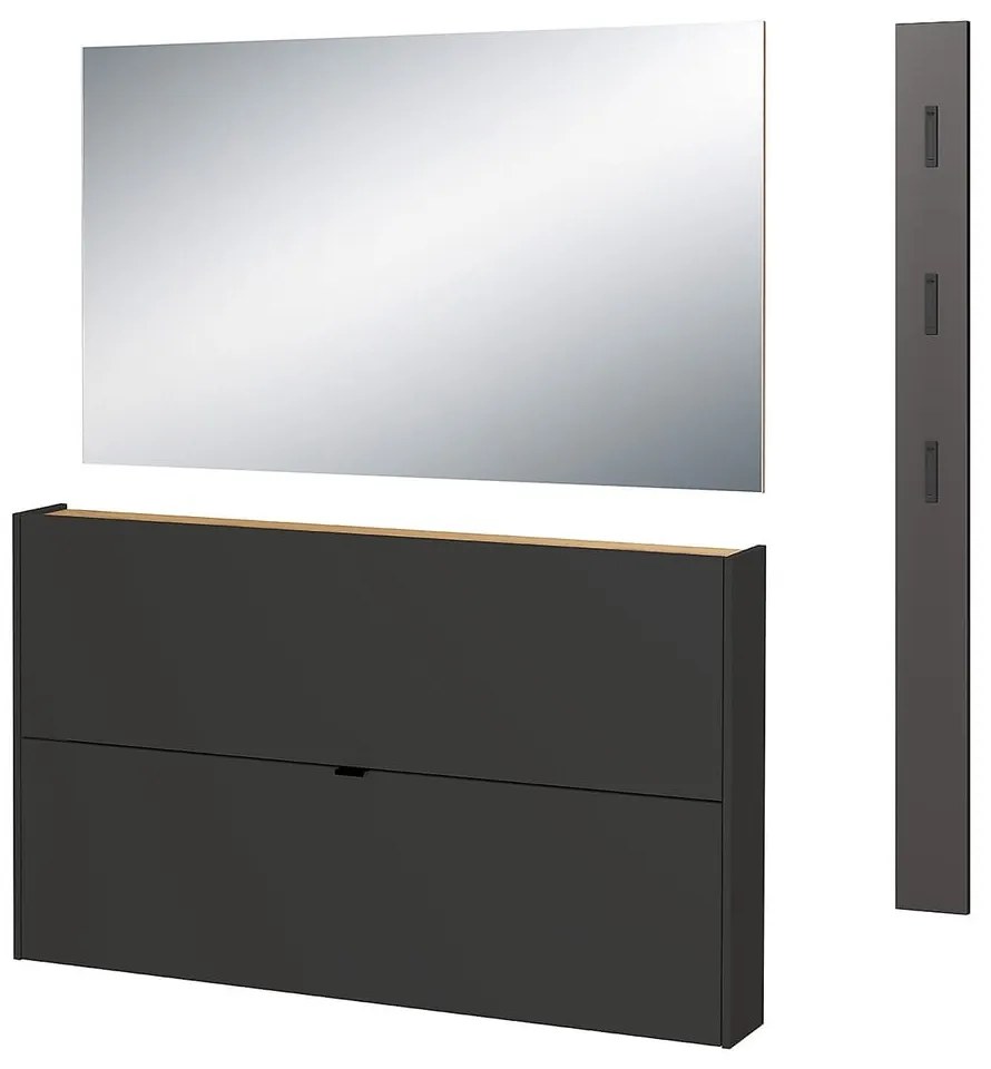 Antracitszürke előszoba bútor Ameca – Germania