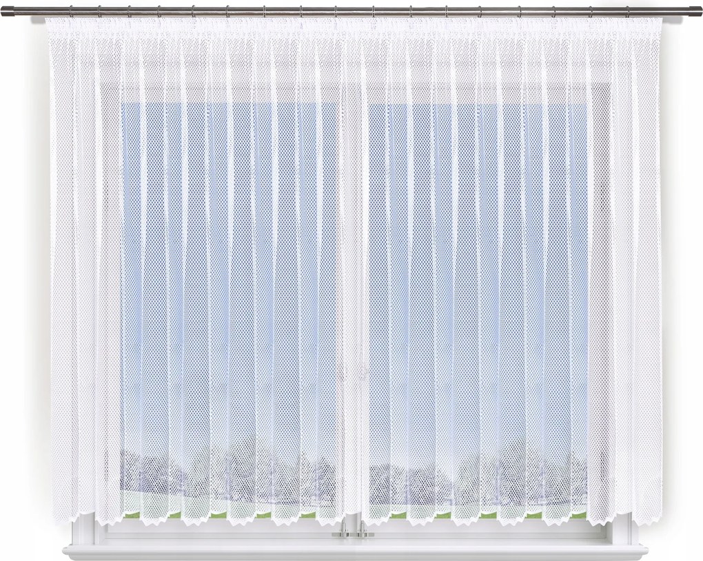 Kész függöny 400x130, egyenes, hálós