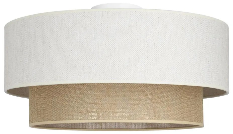 Mennyezeti lámpa NATIA 1xE27/60W/230V fehér/barna