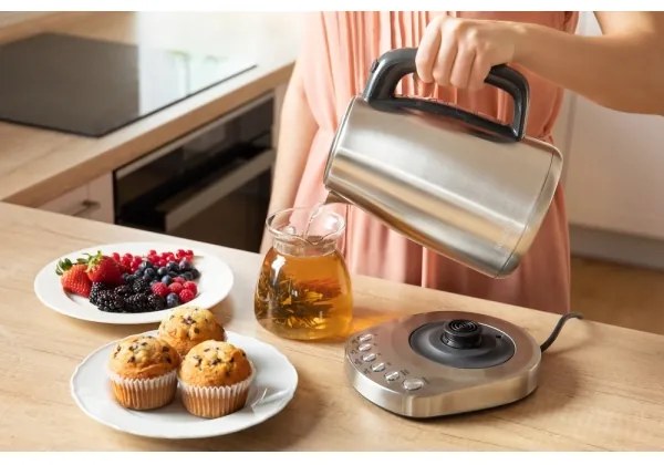 Sencor - Vízforraló hőszabályozással 1,7 l 2200W/230V rozsdamentes acél