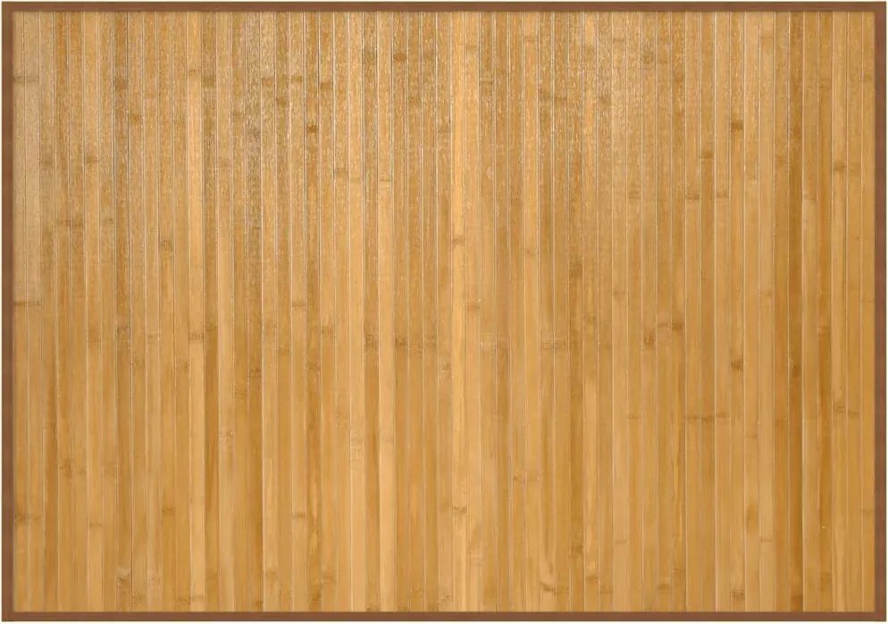 vidaXL négyszögletű természetes bambusz szőnyeg 70 x 100 cm