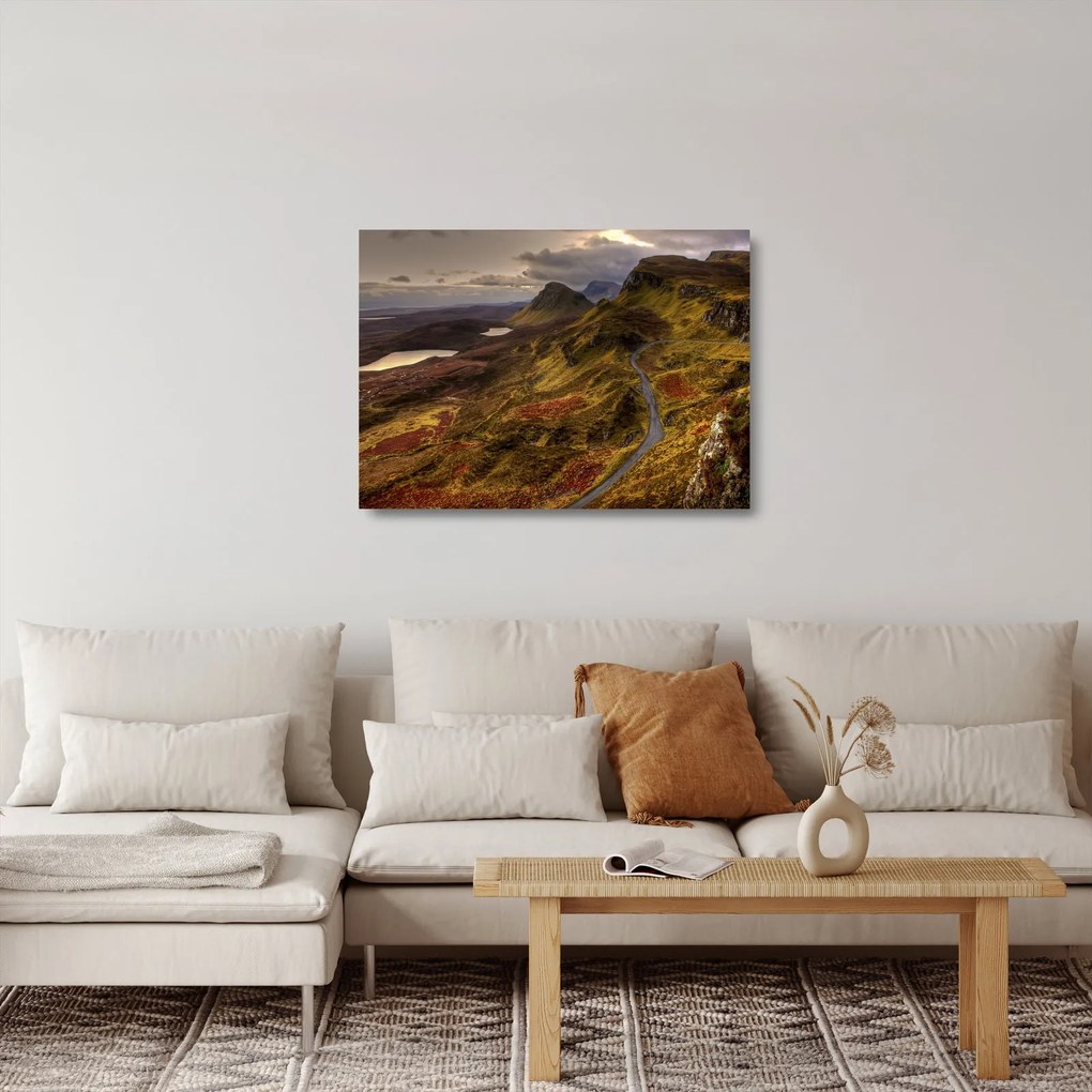 A Skót-hegység képe (üvegen) (70x50 cm)
