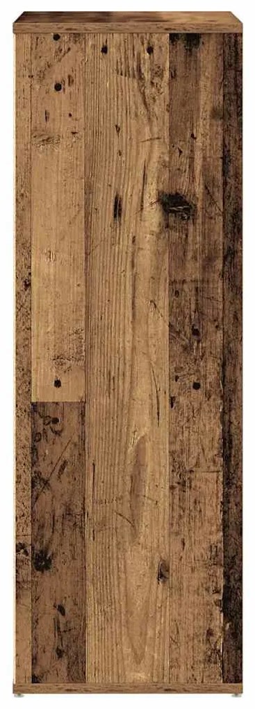 antik fa szerelt fa cipőtartó 54x34x100,5 cm