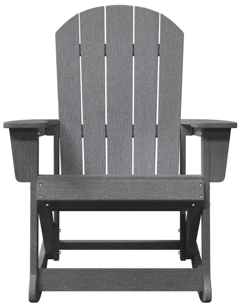 Adirondack hintaszék Világosszürke 73.5x92x90 cm HDPE