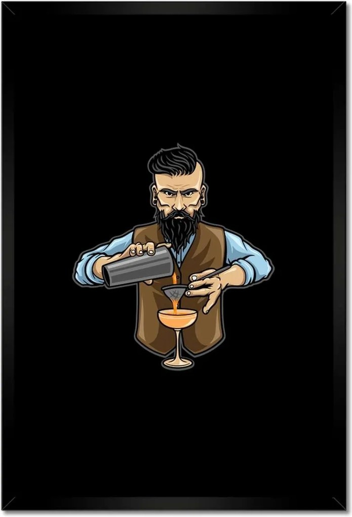 Poszterek keretben 40x60 Italkészítő csapos