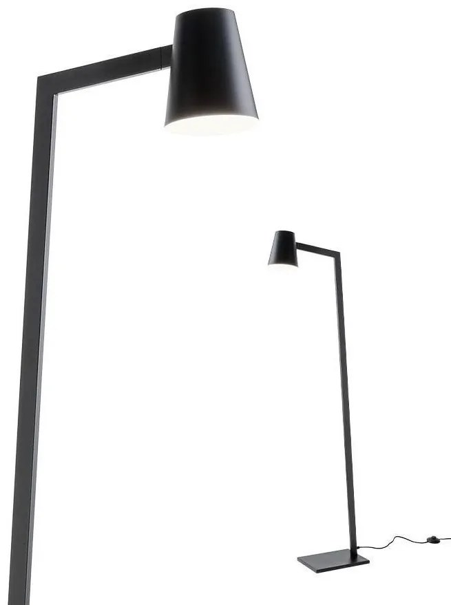 Redo 01-1557 - MINGO állólámpa 1xE27/42W/230V fekete