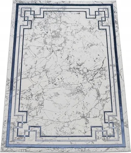 Szőnyeg 240x330 Szürke Gránátalmával Kék Hálószoba Nappali Modern