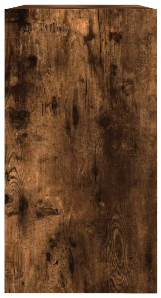 füstös tölgy színű szerelt fa cipőszekrény 80 x 34 x 63 cm