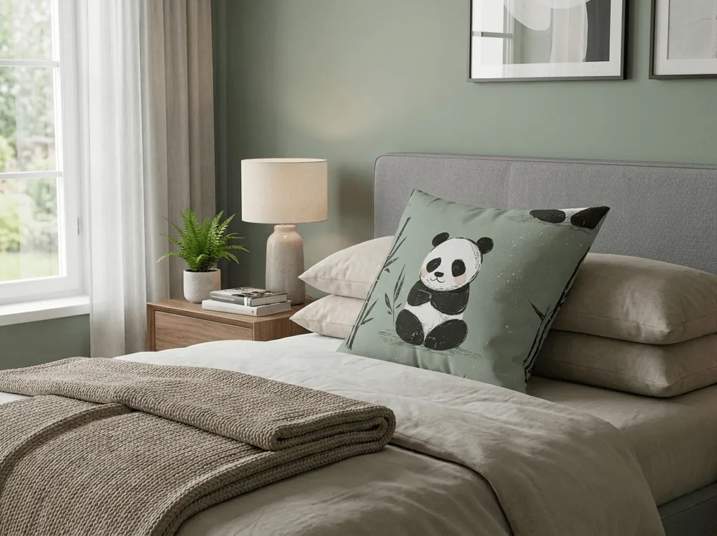 Mikroszálas párnahuzat PANDA RELAX 45x45 cm, mentás