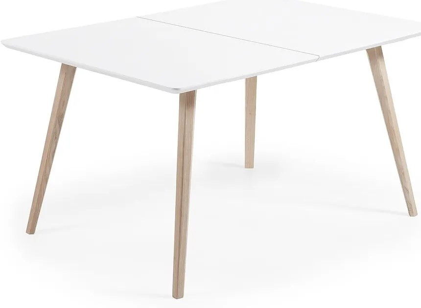 Bővíthető étkezőasztal hosszabbító asztallappal 90x140 cm Eunice – Kave Home