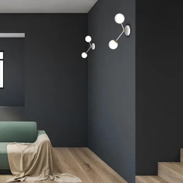 Fali lámpa JOY 2xE14/40W/230V fehér/arany