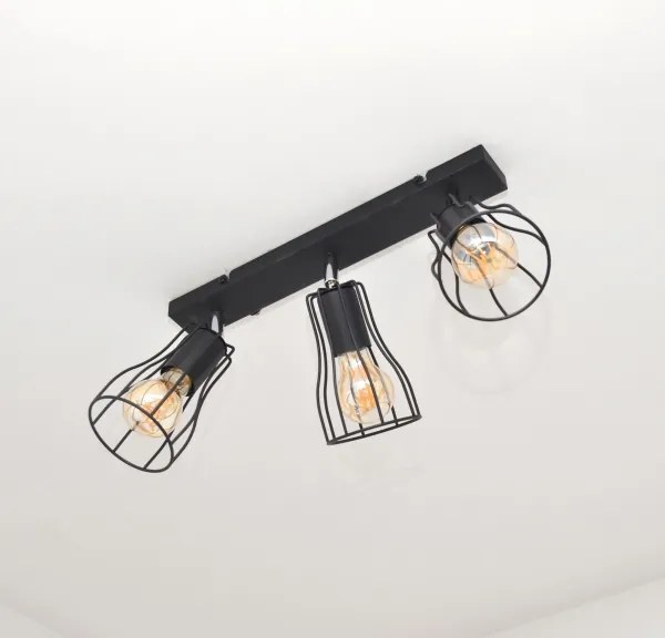 LED Spotlámpa TUBE II 3xE27/15W/230V fekete