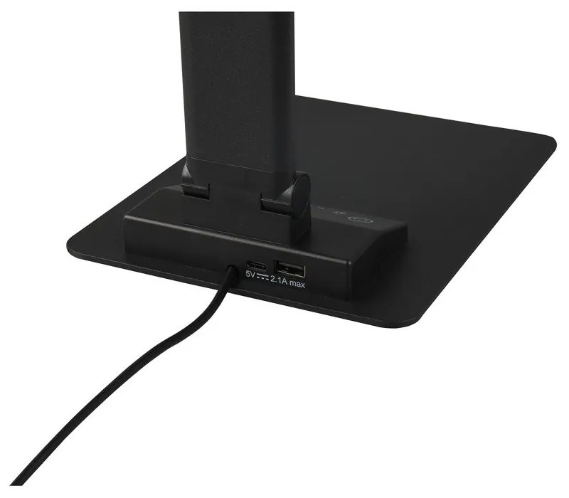 Fekete LED dimmelhető asztali lámpa (magasság 72 cm) Travis – Trio