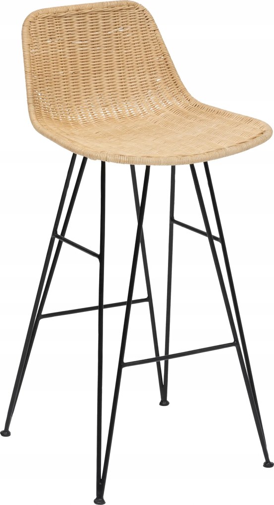 Rattan hoker fém talppal May bárszék dekoratív divatos