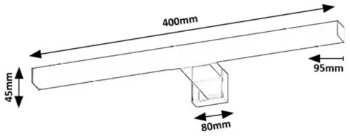 Rabalux 75048 - LED fürdőszobai tükörvilágítás OLIRO LED/6W/230V IP44 40 cm króm