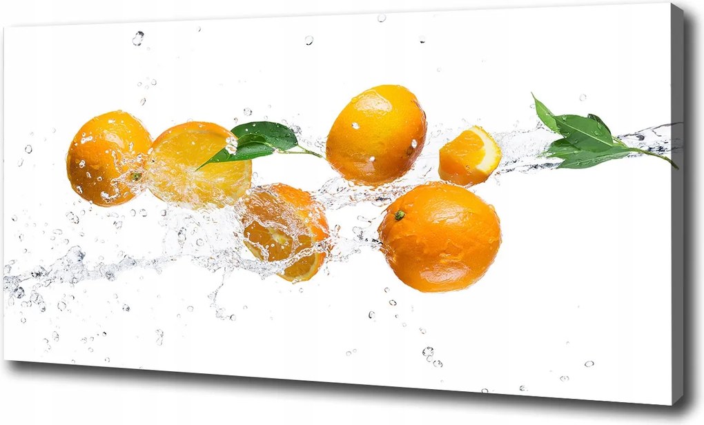 Vászonkép Narancs és víz 100x70 cm