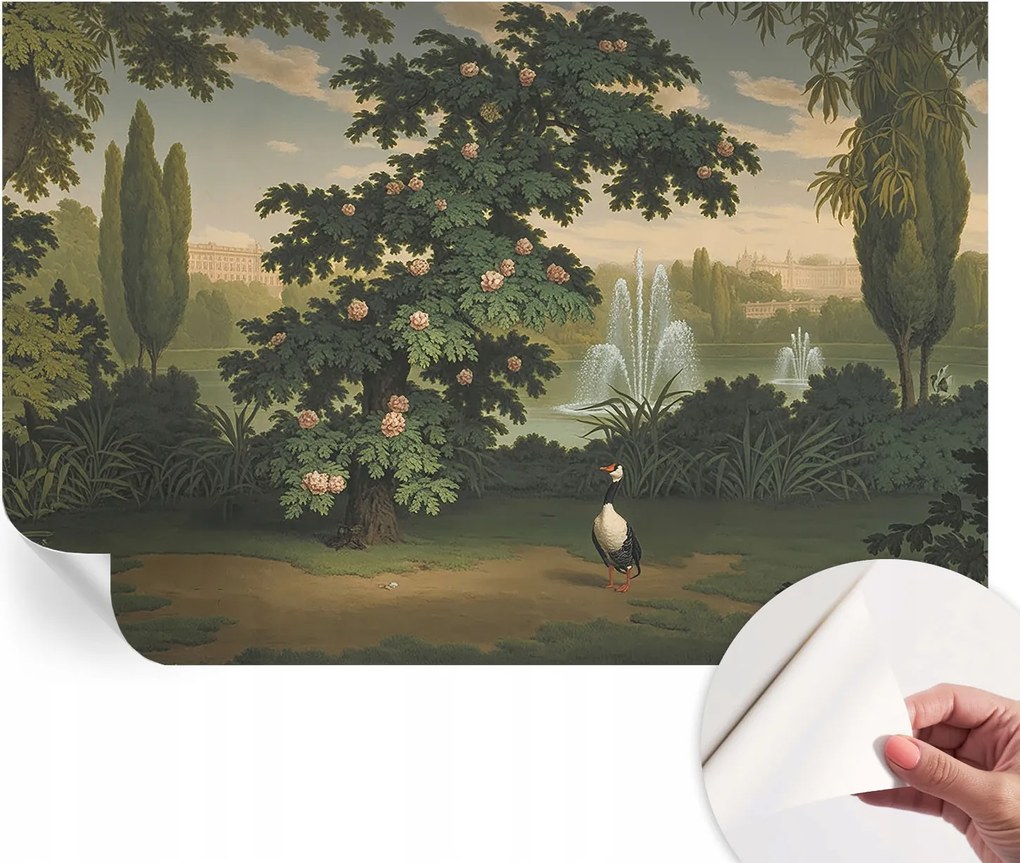 Modern Öntapadós Fotótapéta Mosható Természetes kert 104x70 cm