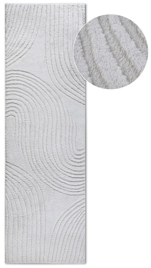 Krémszínű futószőnyeg 80x240 cm Pigment Cream White – Elle Decoration