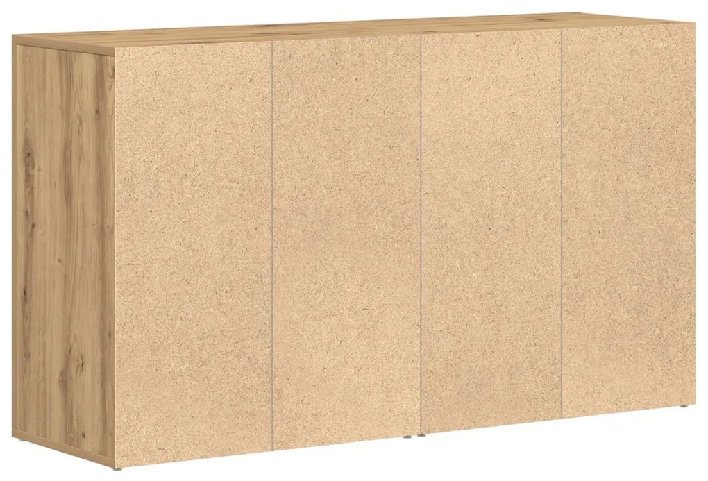 Oldalfal Kézműves tölgy Szerelt fa 120 x 36 x 69 cm Tároló fal