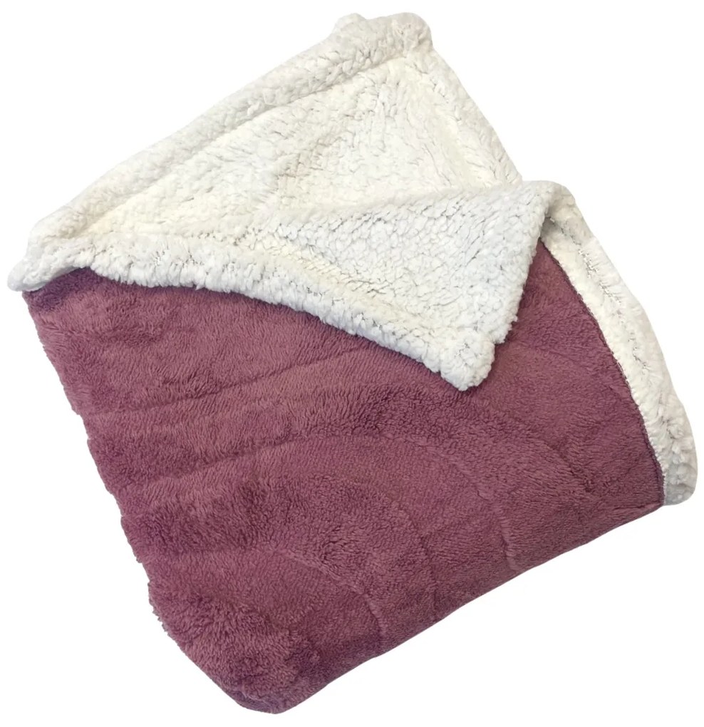 Luxus báránytakaró rózsaszín mikroplüssből 200x230cm TiaHome