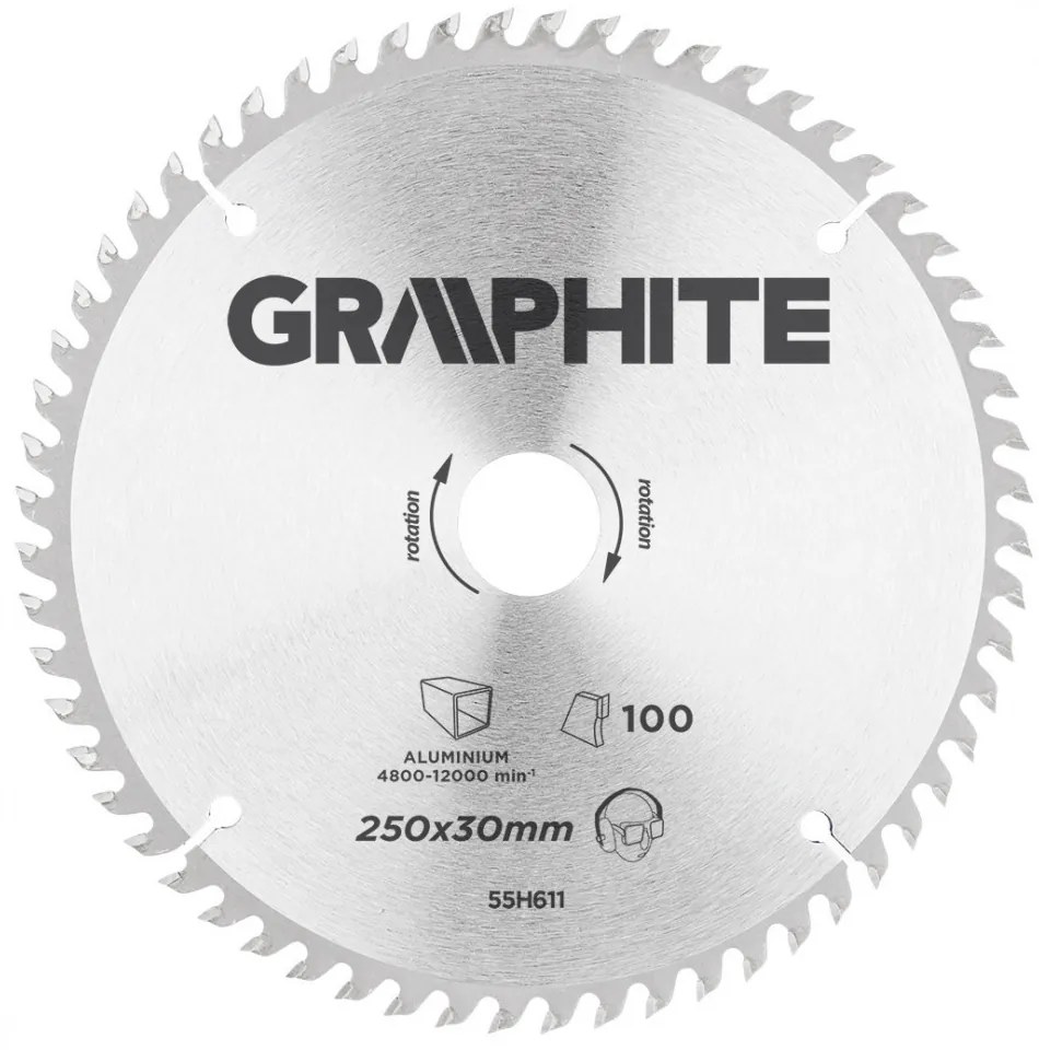 KŐRFŰRÉSZLAP 250*30MM 100FOG. ALU GRAPHITE