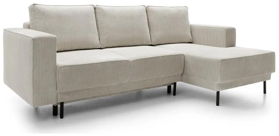 Sarokkanapé Rodriguez mini (J)  (bézs szürke + fekete). 1099128