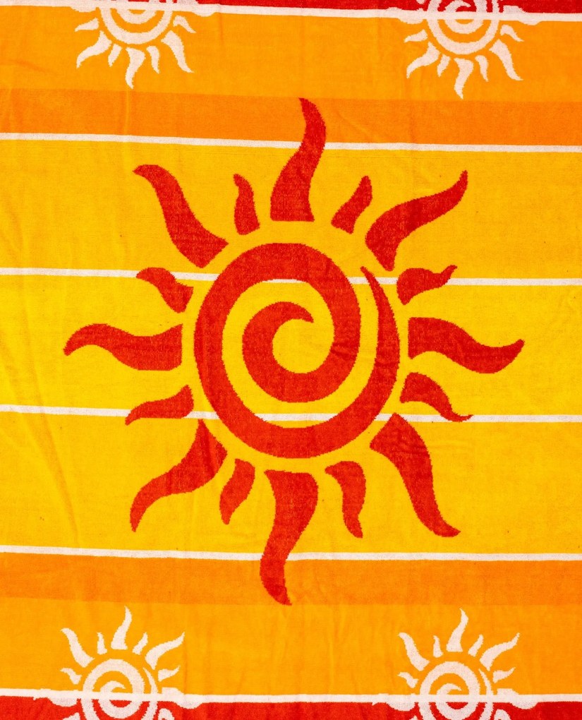 STROMBOLI Strandtörölköző narancs 165x90cm