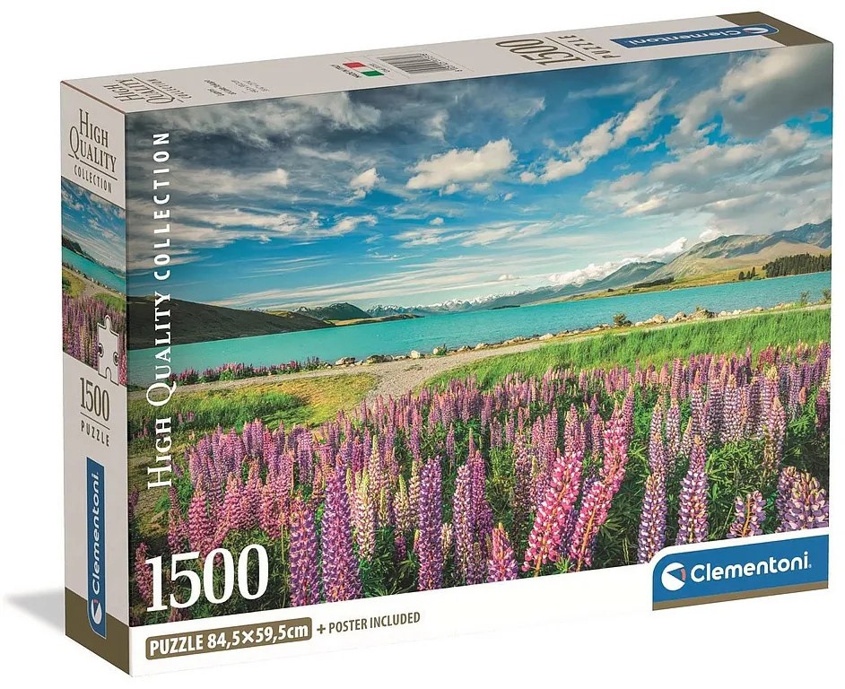 Új-Zéland Lake Tekapo 1500 db-os compact puzzle Clementoni