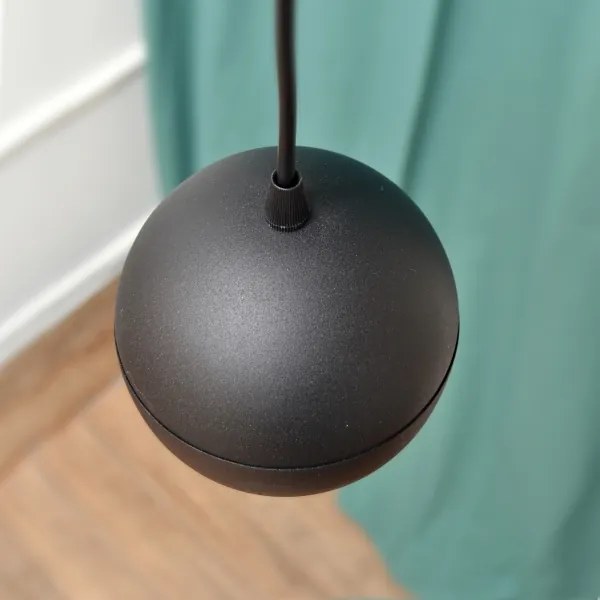 LED Csillár zsinóron MIDWAY 4xGU10/4,8W/230V fekete