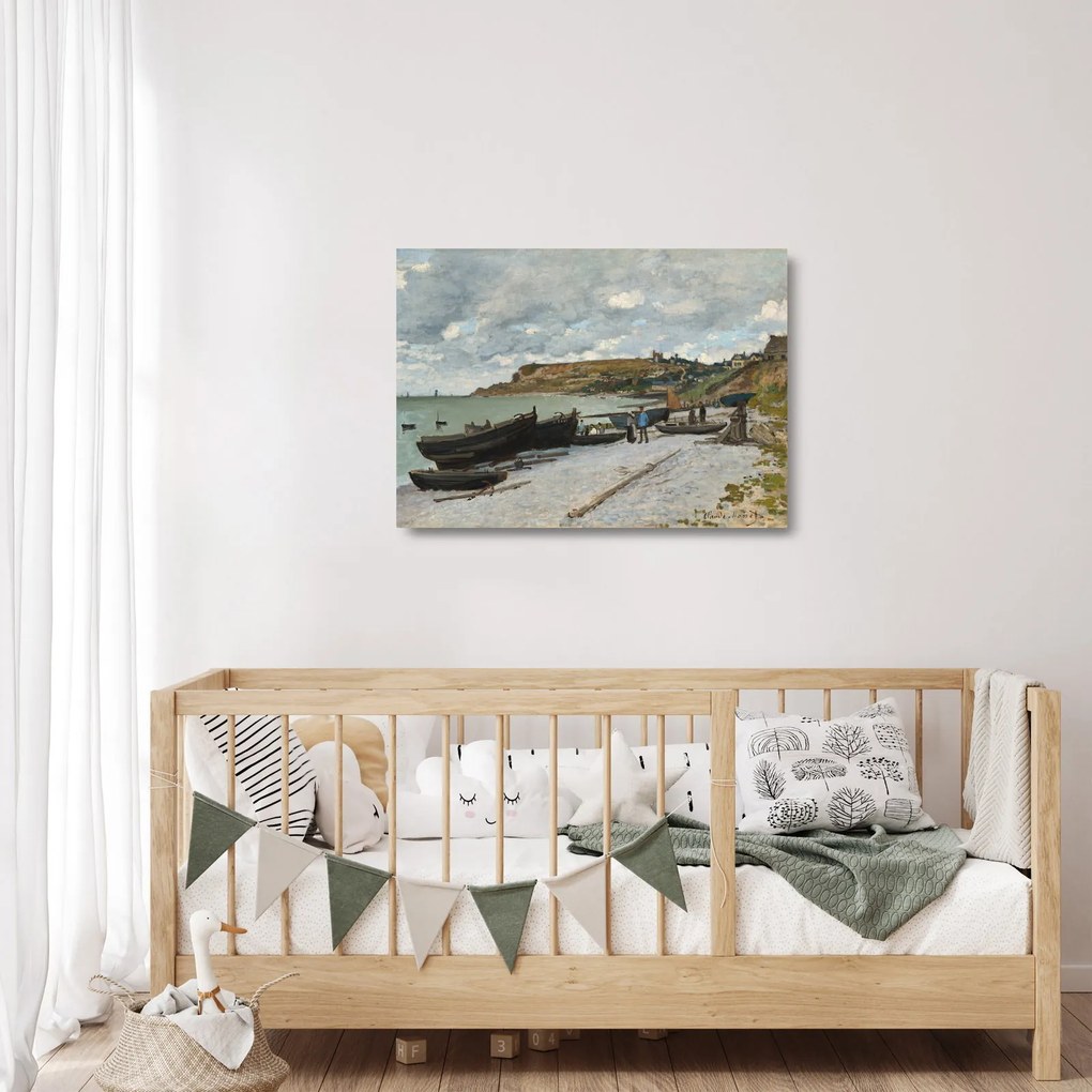 Üveg kép - Claude Monet, Sainte Adresse, reprodukciók (70x50 cm)
