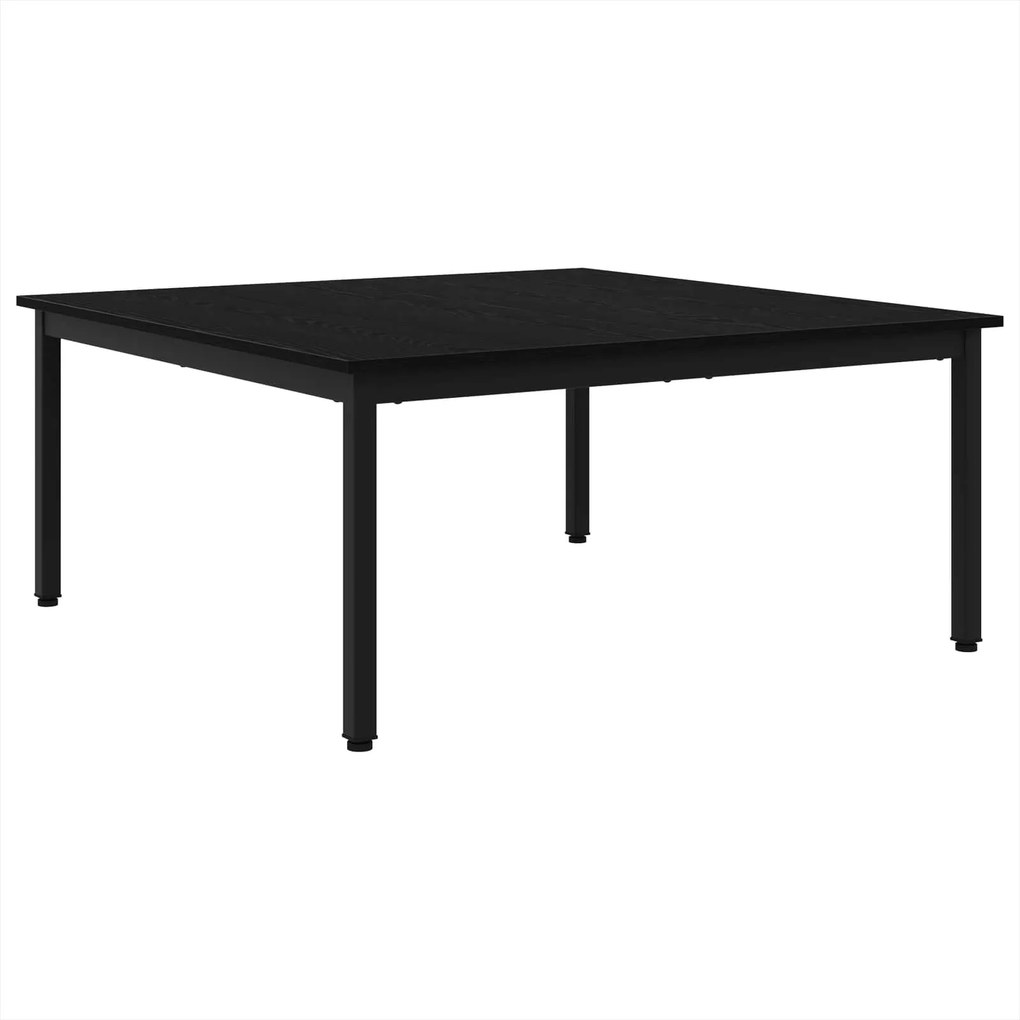 vidaXL Dohányzóasztal Fekete tölgy 100 x 100 x 45 cm Faanyag