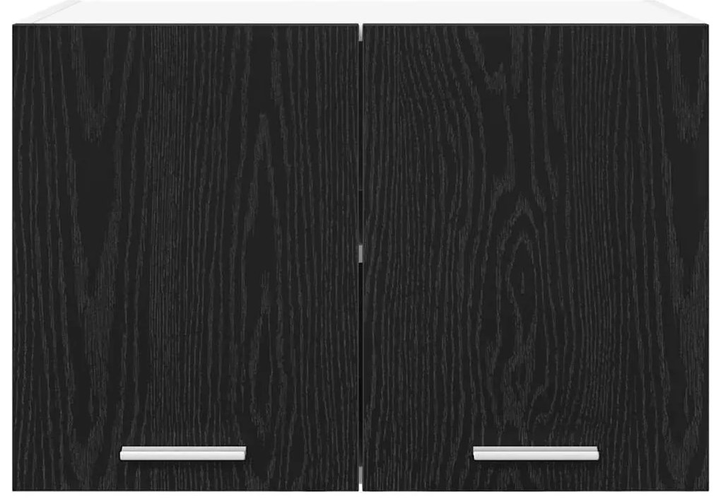 Függő szekrény Riga 2 pcs Fekete tölgy és fehér 60 x 31 x 40 cm