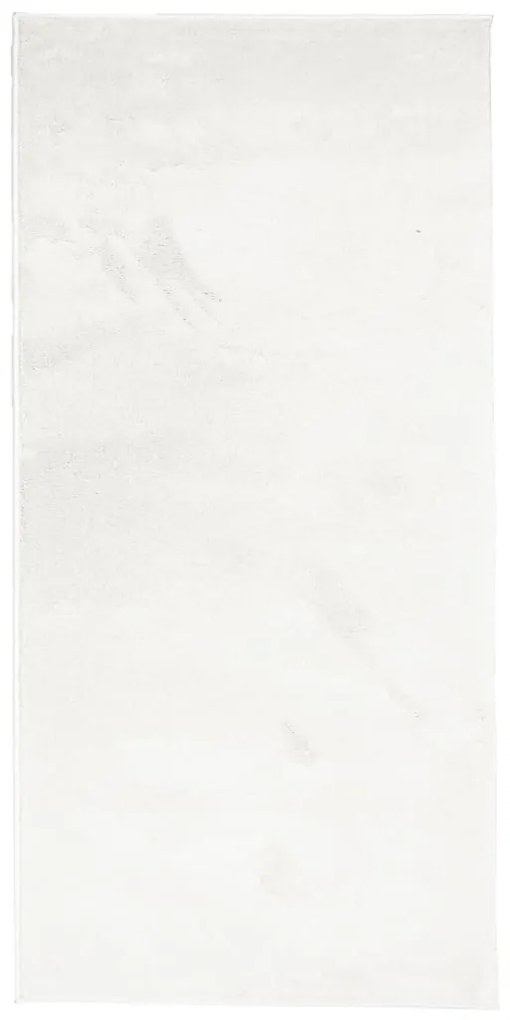 OVIEDO krémszínű rövid szálú szőnyeg 100 x 200 cm