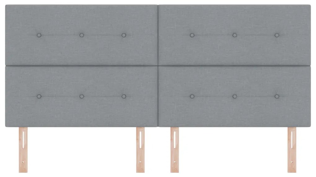 LED Fejtámla Világosszürke 100 cm Szövet