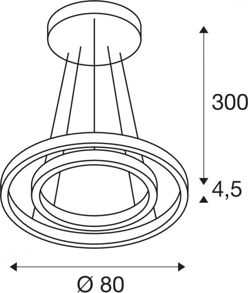 SLV 1004767 ONE Modern Led Függesztett Lámpa LED IP20
