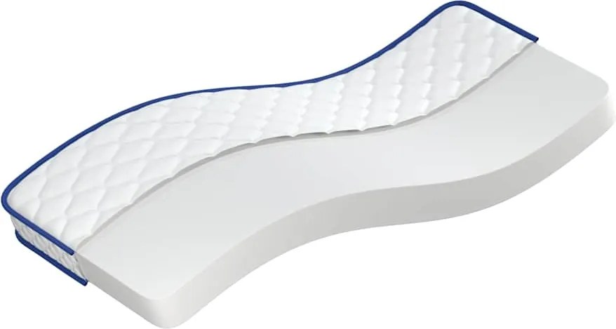 vidaXL fehér memóriahabos matrac 80 x 200 x 17 cm puha