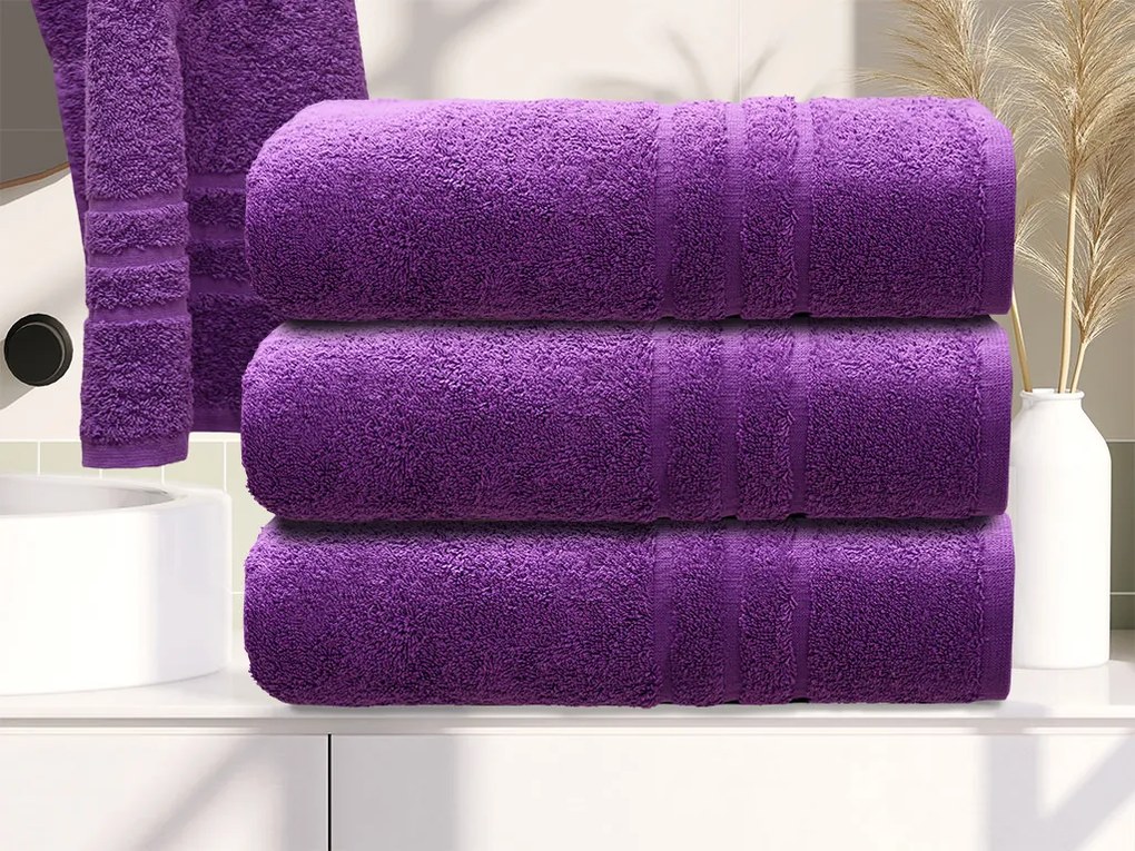 Comfort Maxi törölköző 100x180 cm lila, 100% pamut