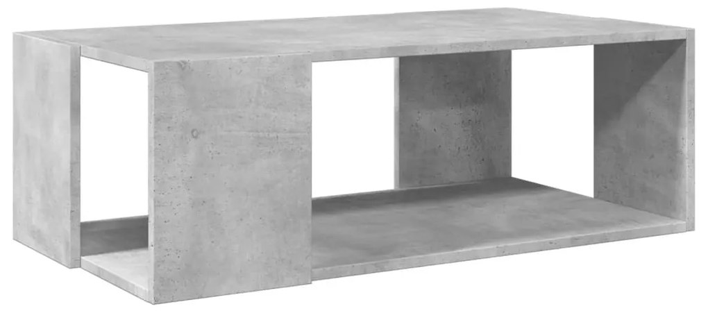 Betonszürke szerelt fa dohányzóasztal 89,5 x 48 x 30 cm