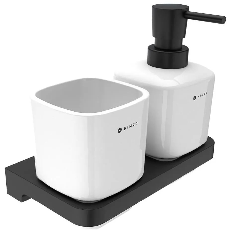 NIMCO MAC 2905831K-T-90-Fali szappanadagoló és fogkefe állvány MAYA 320 mm