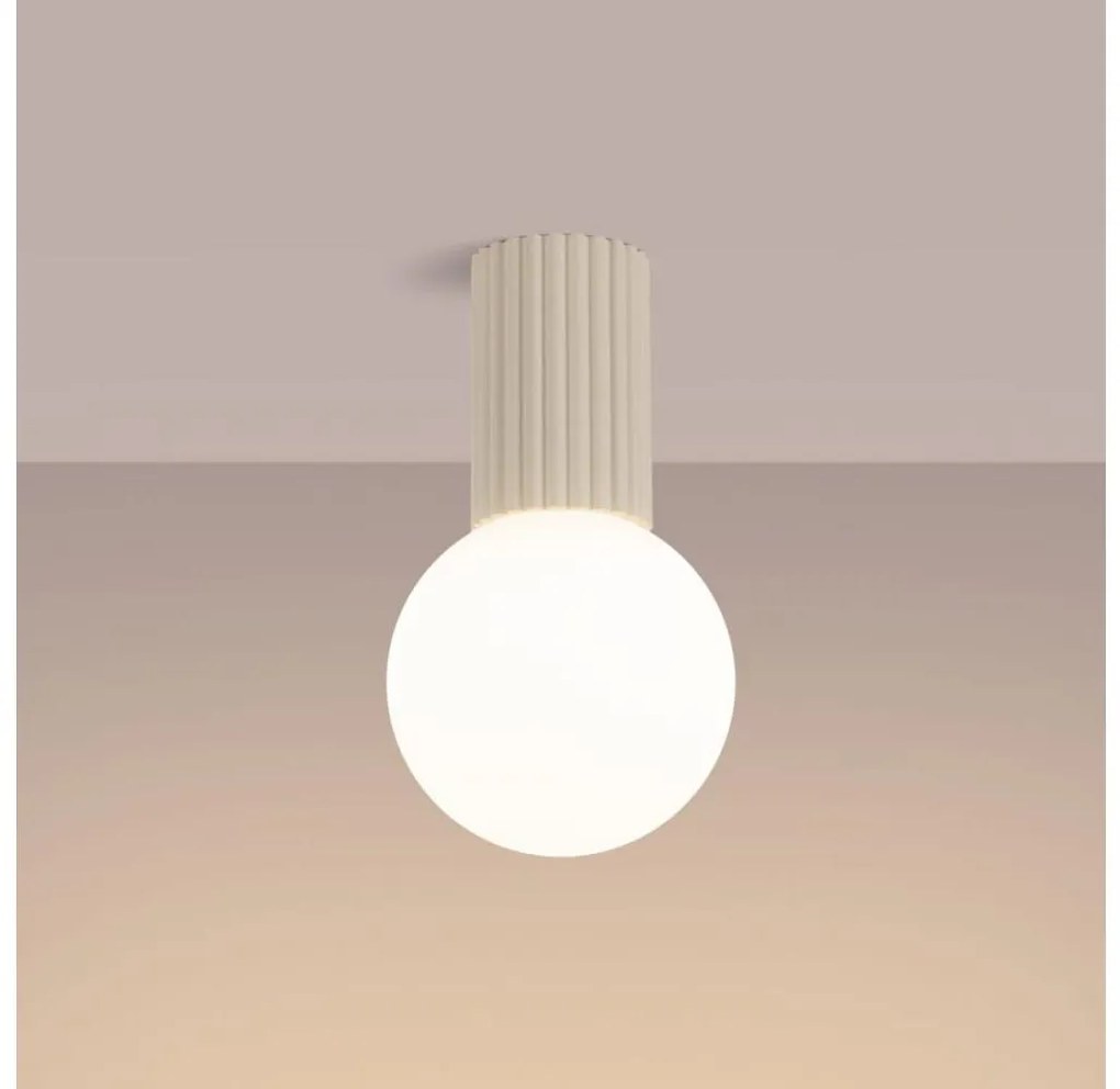 Sollux SL.1718 - Fürdőszobai mennyezeti lámpa HALO 1xG9/8W/230V IP44 krémes