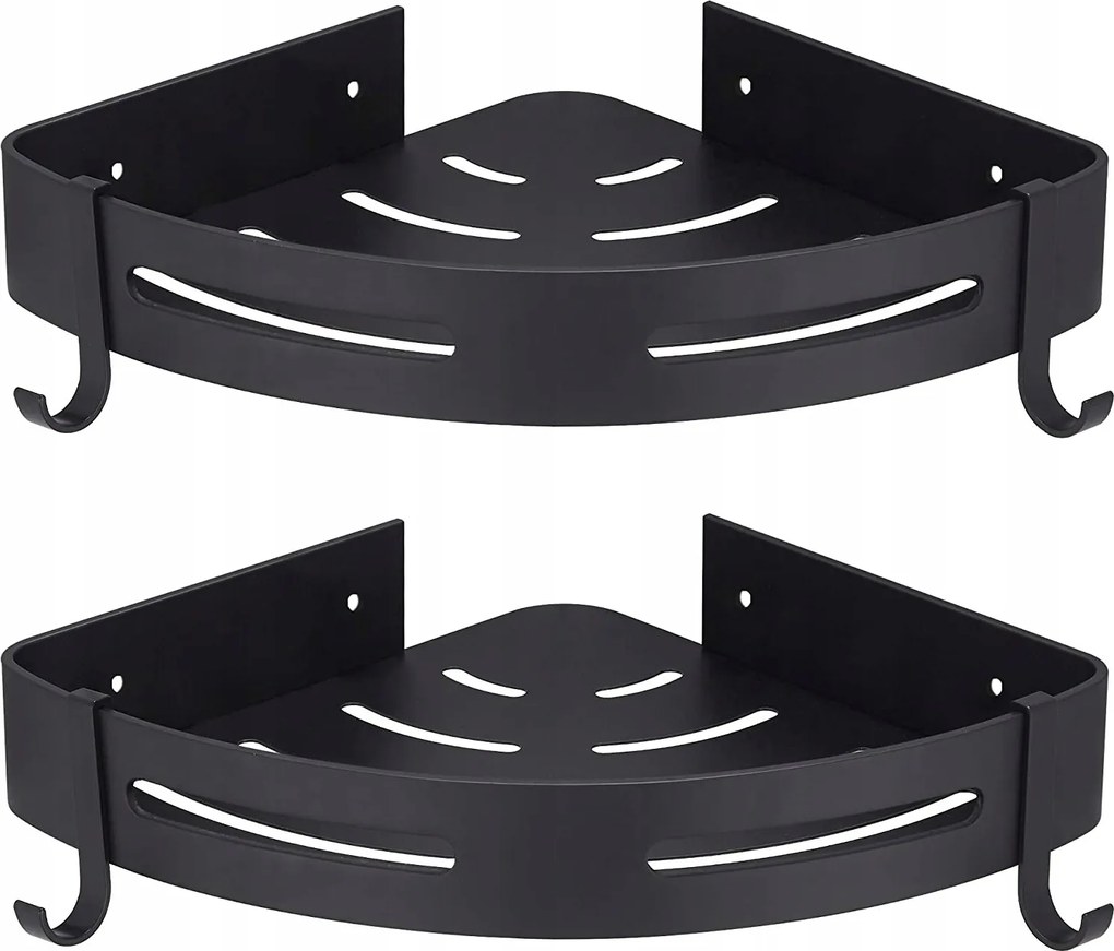 2xFÜRDŐSZOBAI Sarokpolc Zuhanyzáshoz ragasztóval