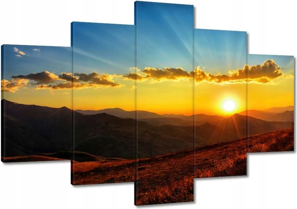 Festmények 120x80 Gyönyörű naplemente