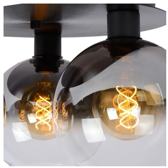 Lucide 74114/03/30 - Mennyezeti lámpa MARIUS 3xE27/40W/230V fekete